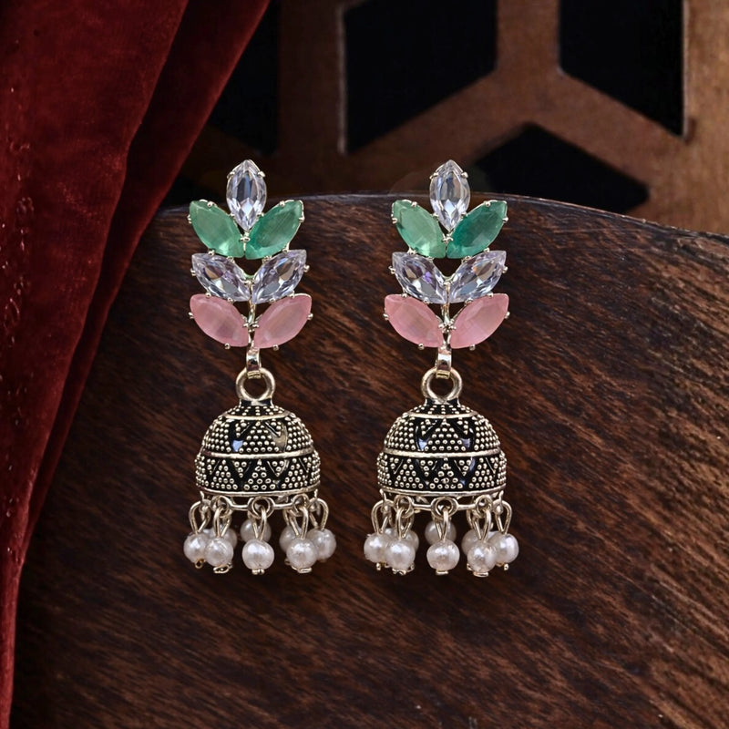 pastel-colored Jhumki earrings for women | Kishori anti-tarnish jhumka earrings
