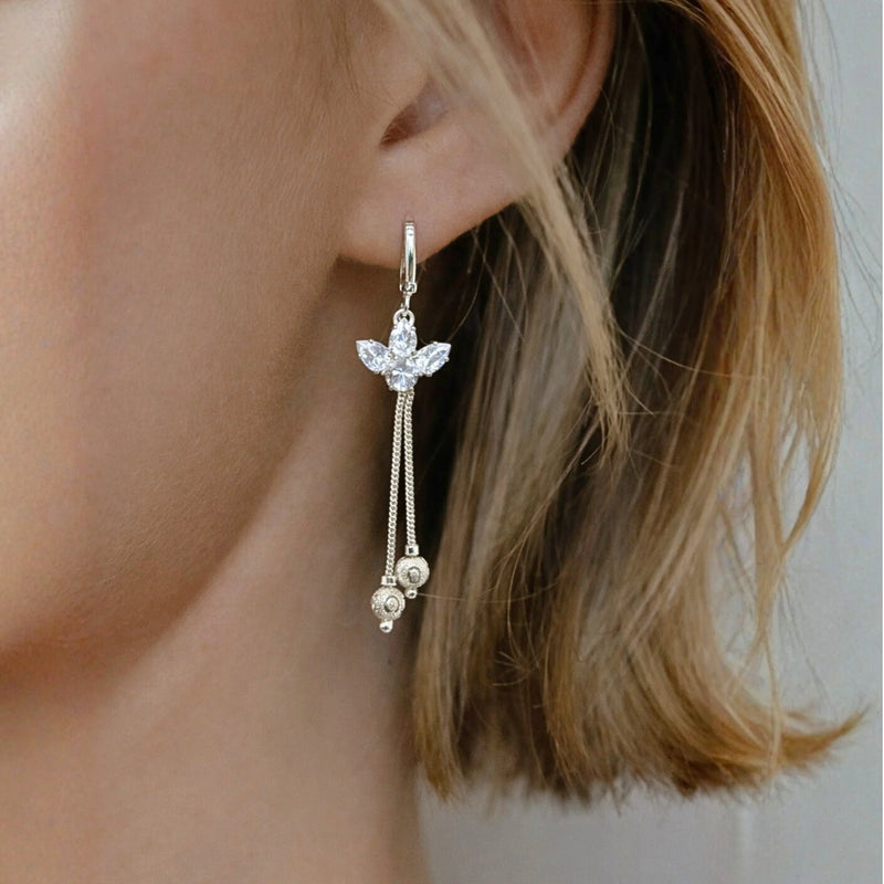 Angel Wing Dangle Earrings for women | Kishori anti-tarnish ring