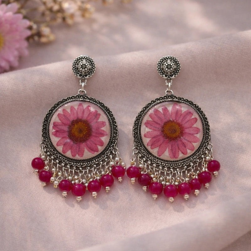 Roselle Bloom Jhumkas for women | Kishori anti-tarnish jhumka earrings