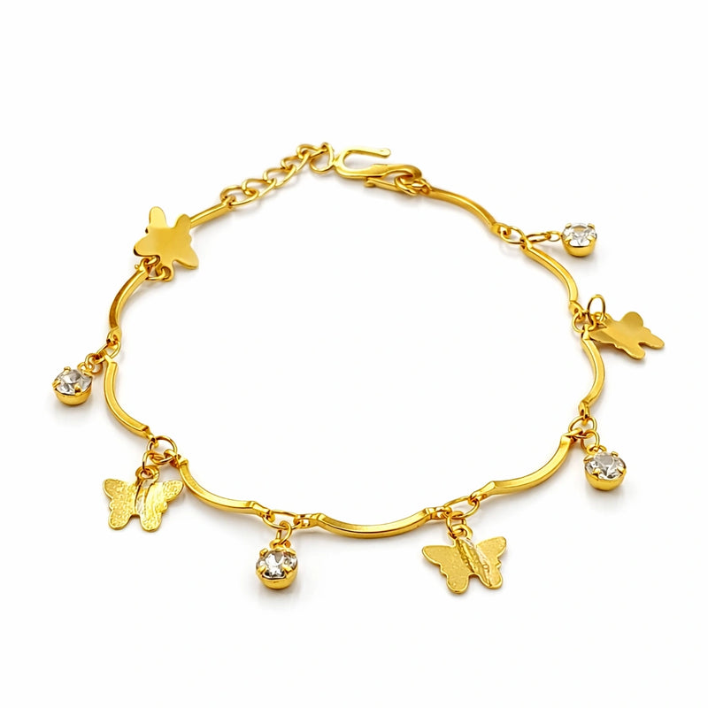 Golden Flutter Bracelet for women | Kishori anti-tarnish bracelet