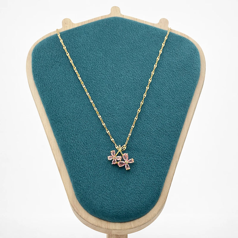 Blush Blossom Pendant for women | Kishori anti-tarnish pendant/necklace