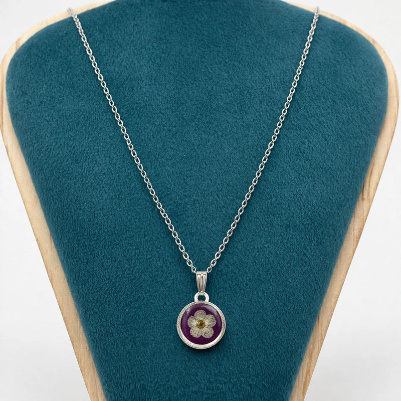 Amethyst Bloom Pendant for women | Kishori anti-tarnish pendant/necklace