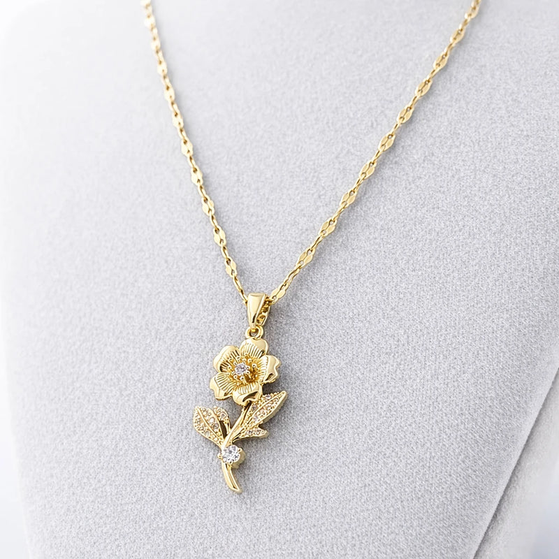 Bloom Belle Pendant for women | Kishori anti-tarnish pendant/necklace