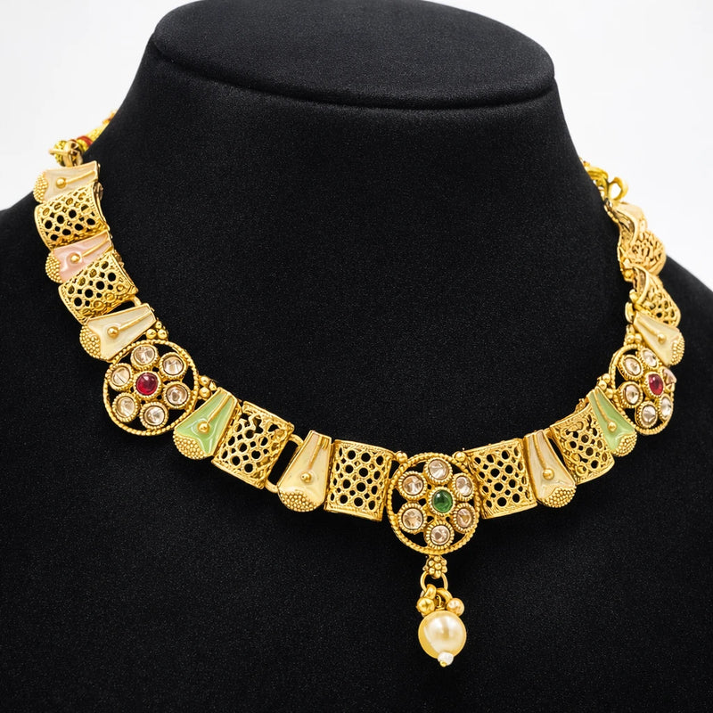 Rajwadi necklace for women | Kishori anti-tarnish pendant/necklace