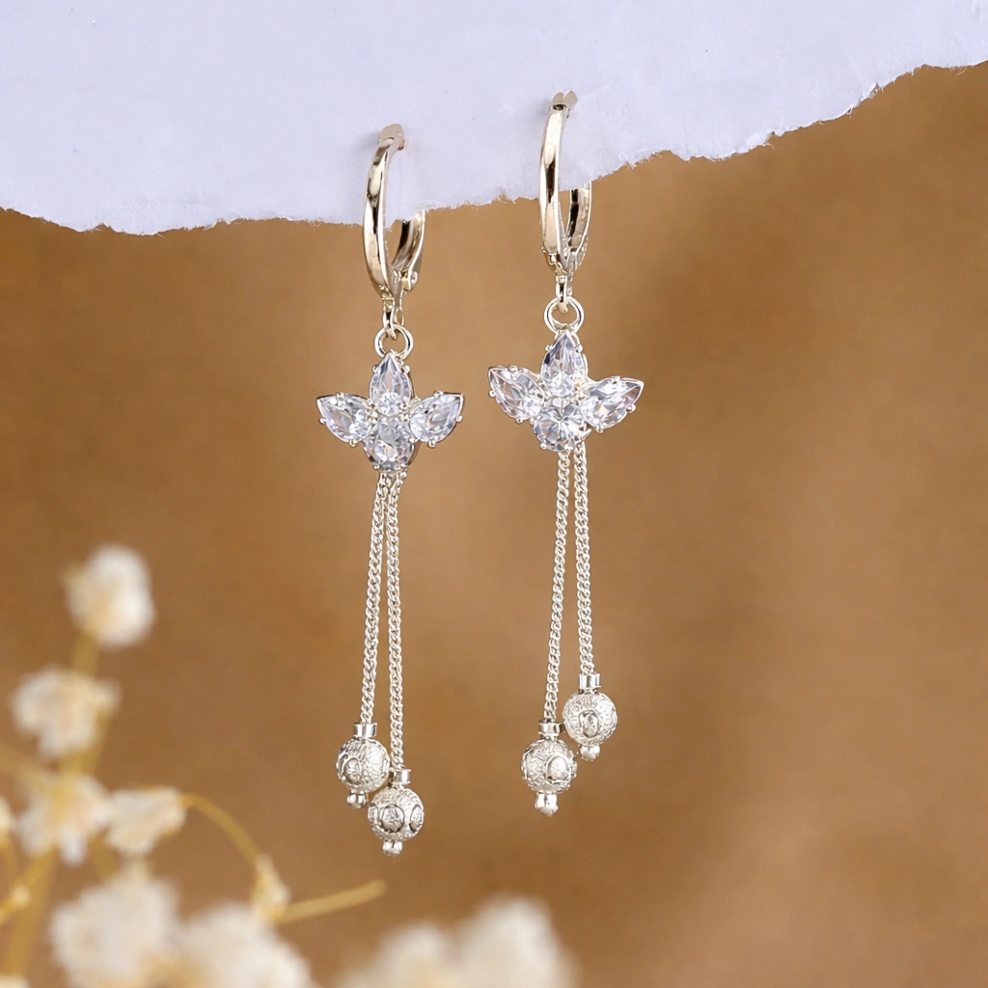 Angel Wing Dangle Earrings