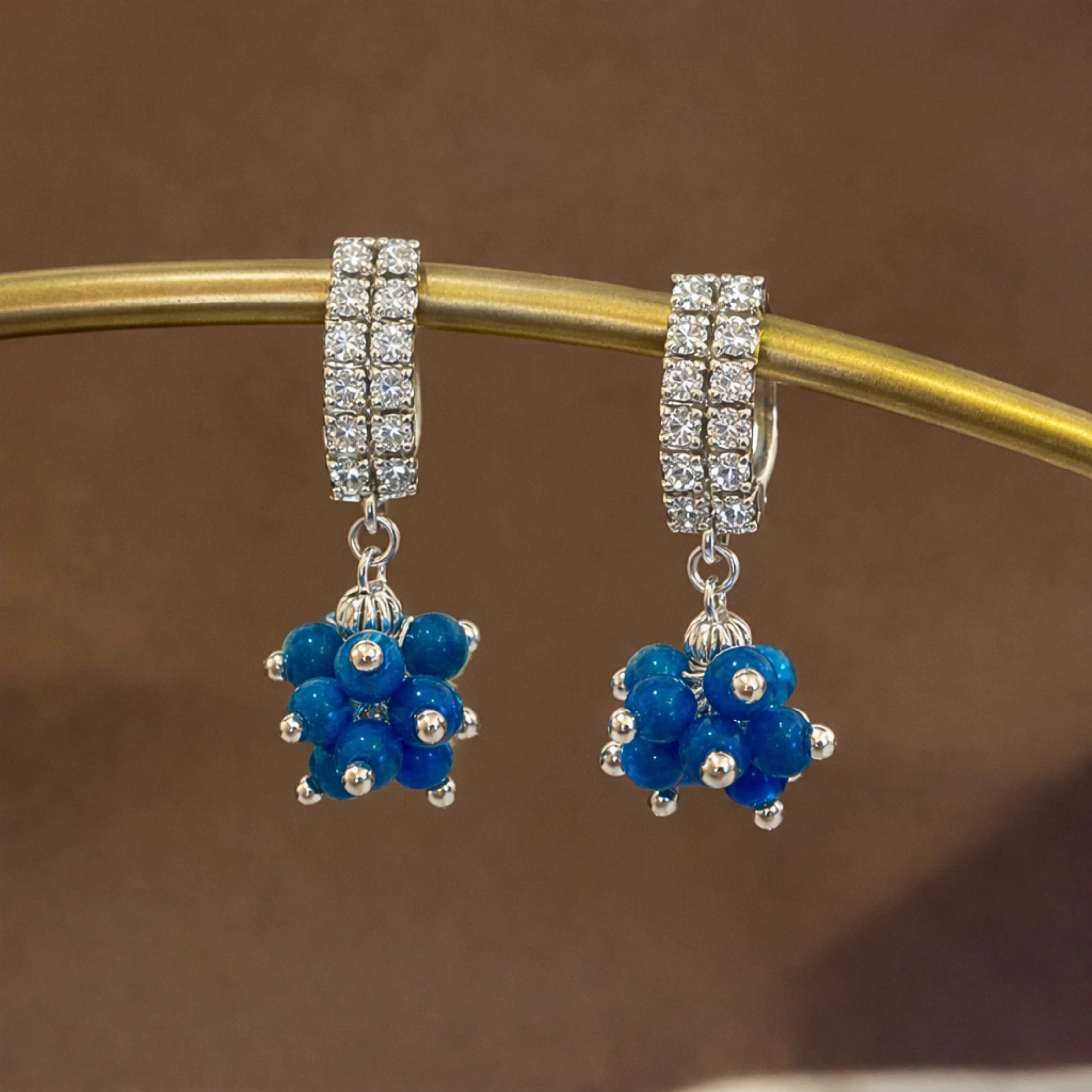 Sterling Silver Orbit Earrings