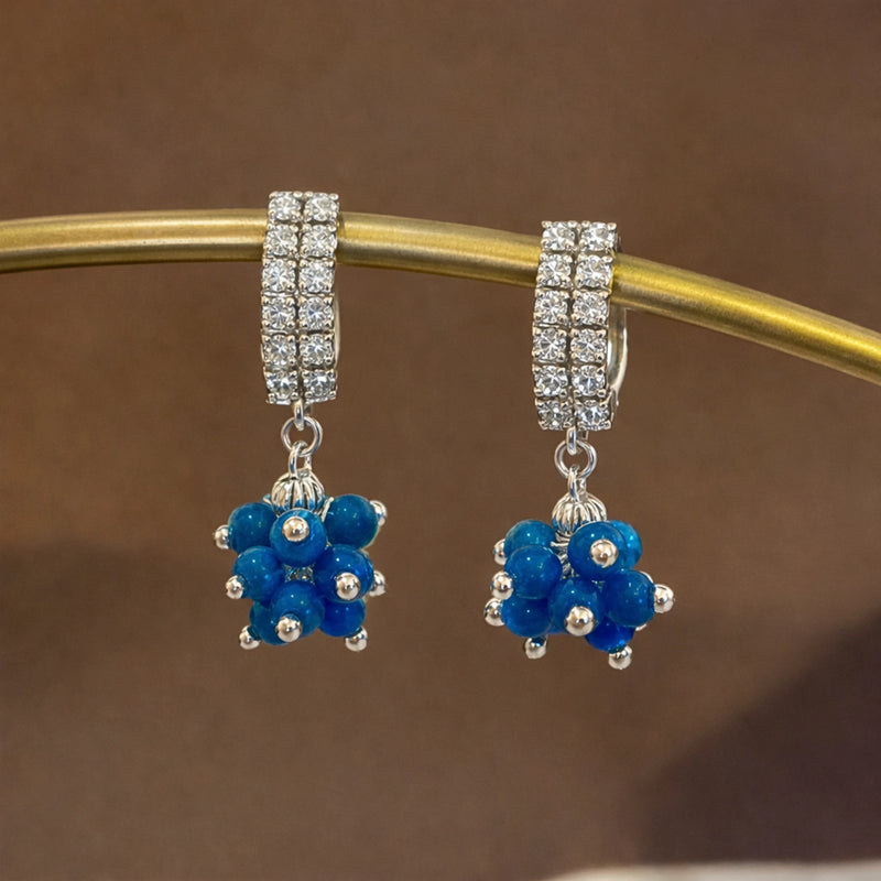 Sterling Silver Orbit Earrings for women | Kishori anti-tarnish ring