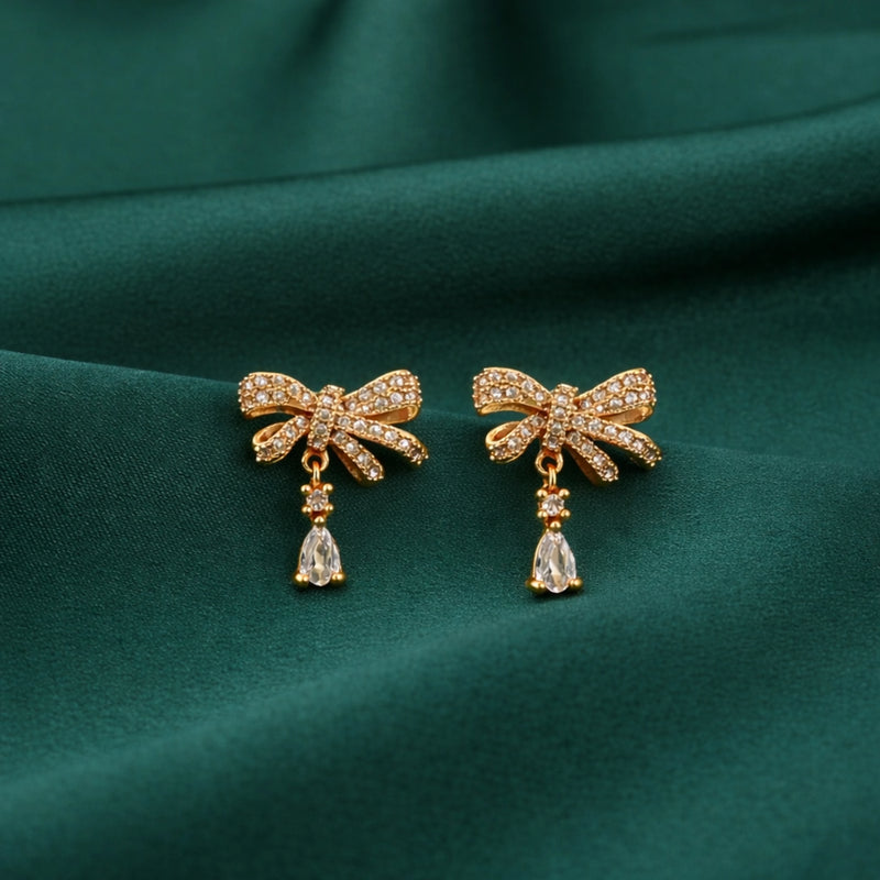 The Lumina Bow Earrings for women | Kishori anti-tarnish ring