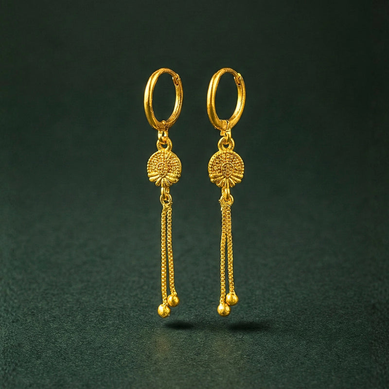 Golden Tassels for women | Kishori anti-tarnish dangler earrings