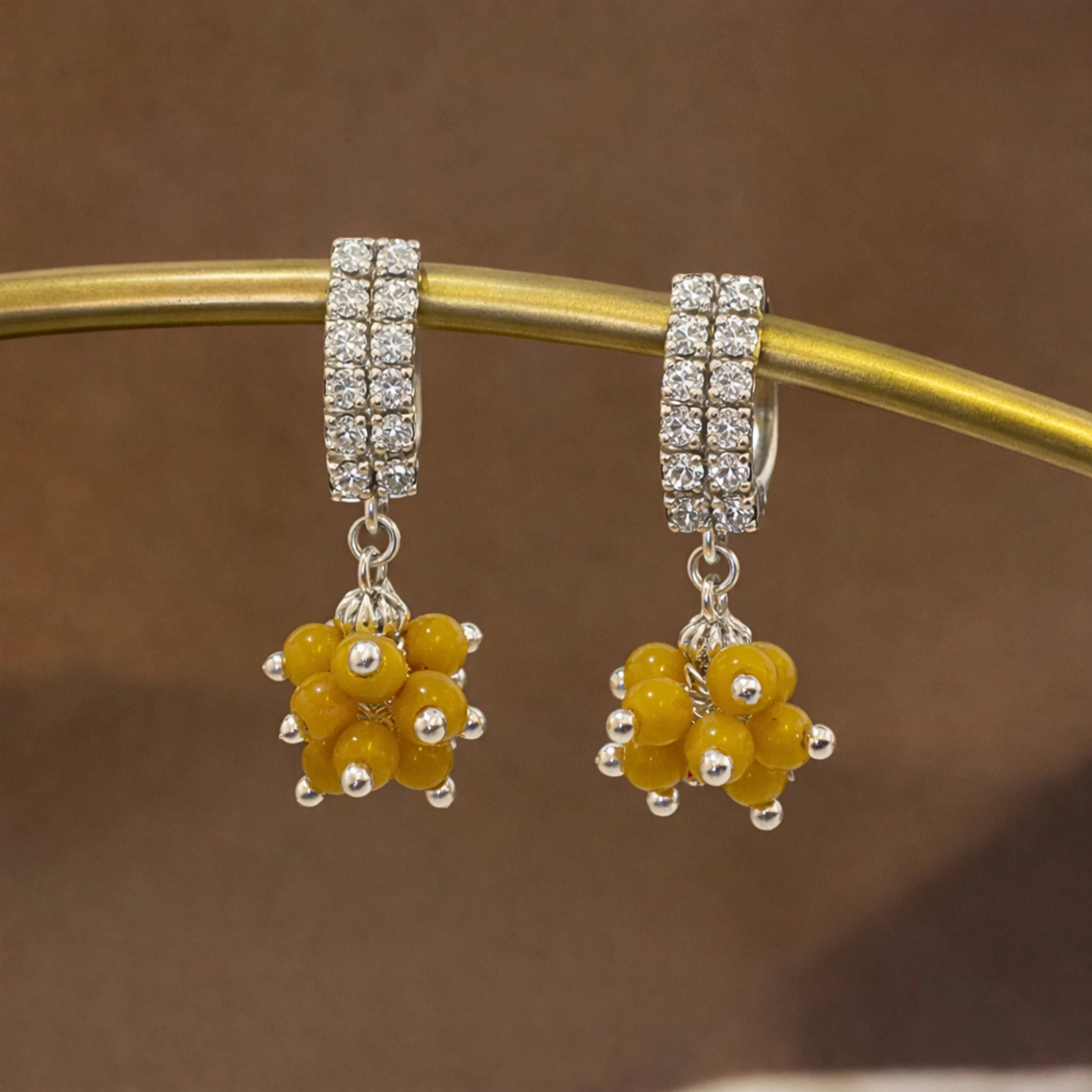 Sterling Silver Orbit Earrings