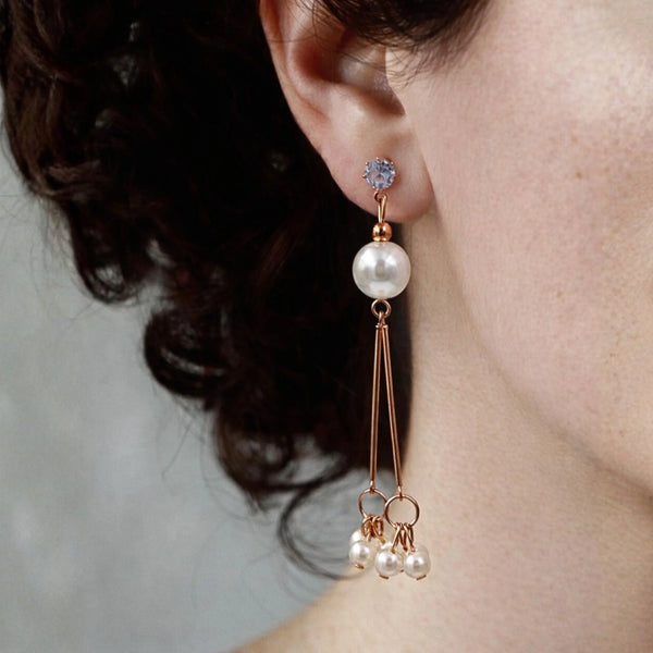 Snowdrop Pearl Danglers