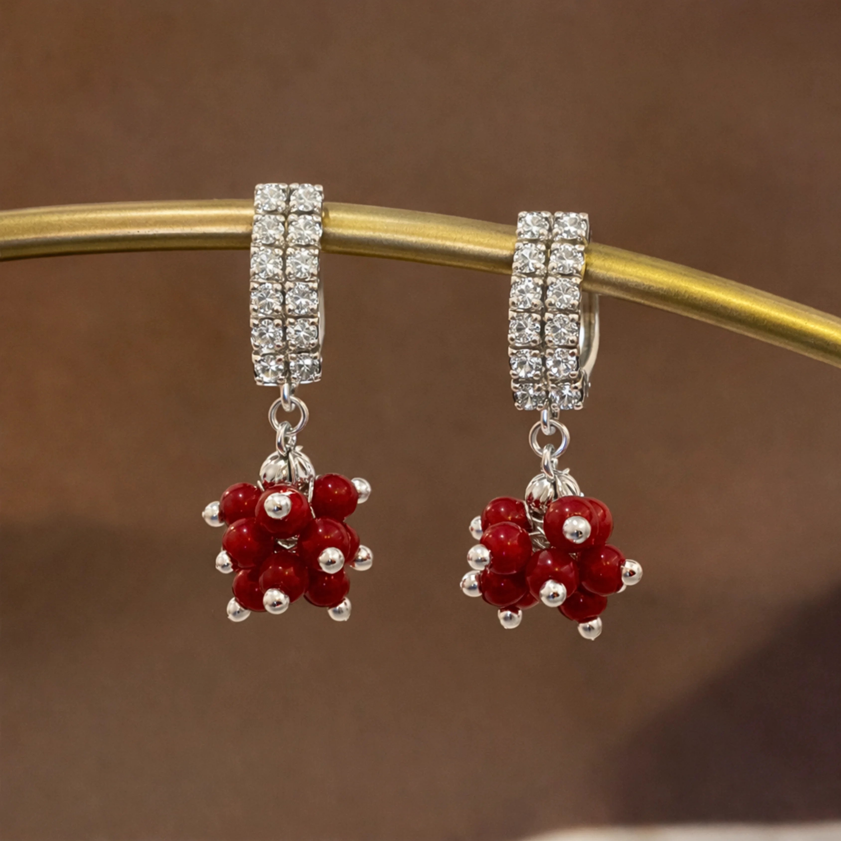 Sterling Silver Orbit Earrings