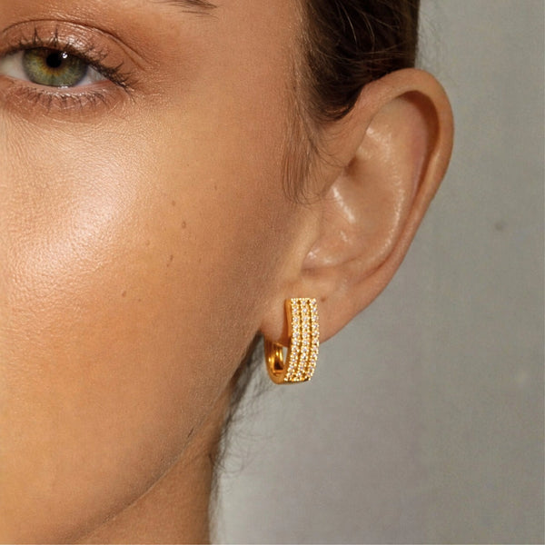 huggie hoop earrings