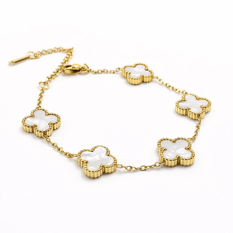 Luxury Clover Chain Bracelet for women | Kishori anti-tarnish bracelet