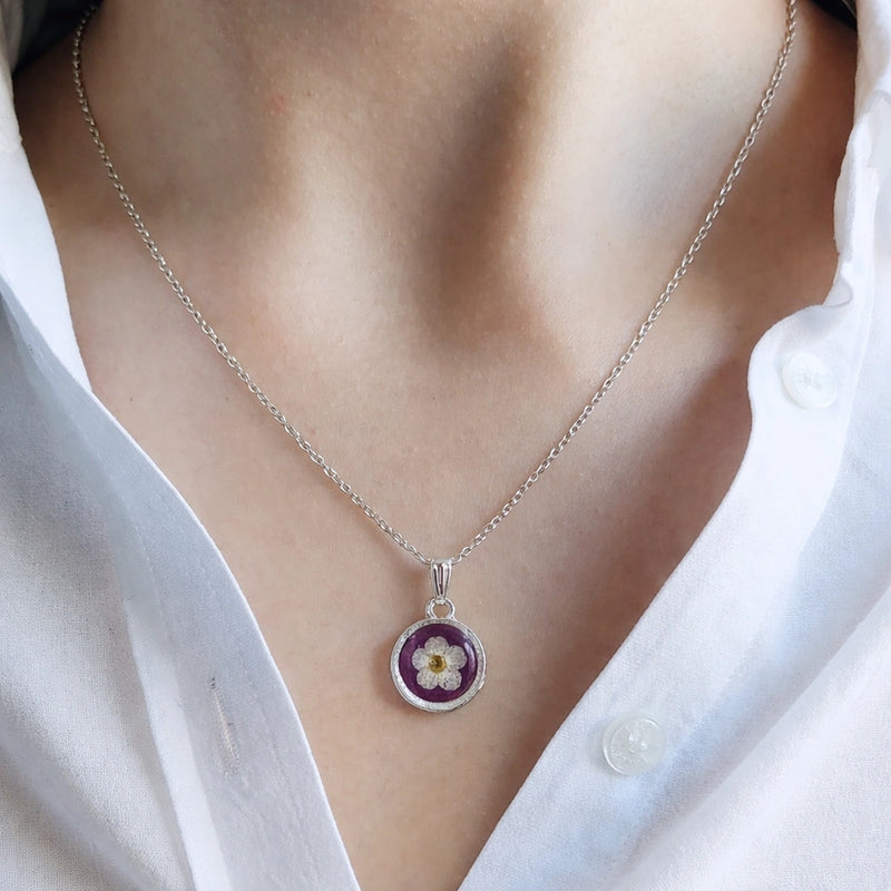 Amethyst Bloom Pendant for women | Kishori anti-tarnish pendant/necklace