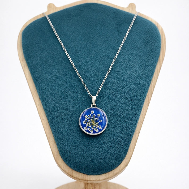 Azure Bloom Pendant for women | Kishori anti-tarnish pendant/necklace