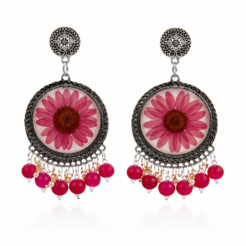 Roselle Bloom Jhumkas for women | Kishori anti-tarnish jhumka earrings