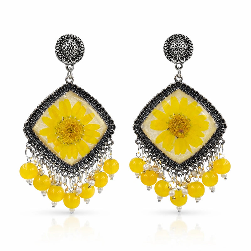 Honeybloom Floral Jhumka for women | Kishori anti-tarnish jhumka earrings