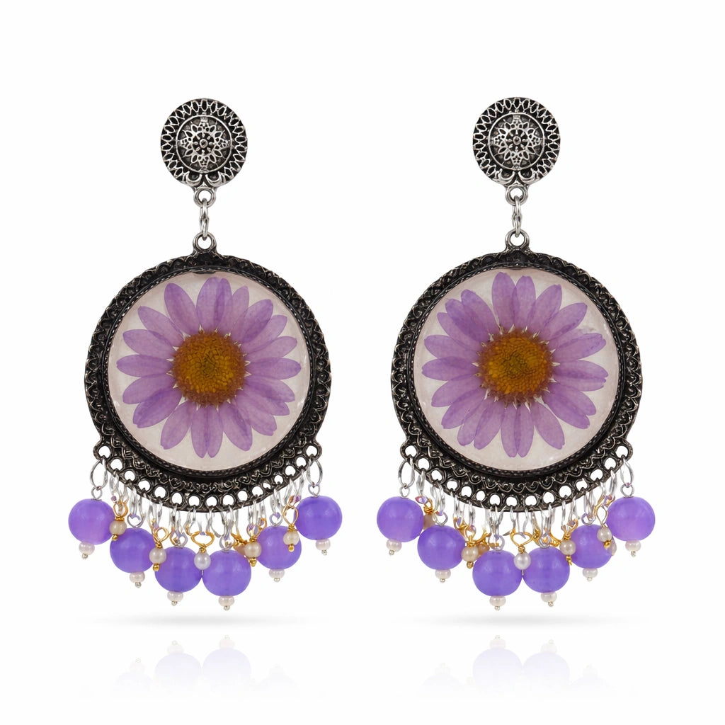 Liloura Bloom Jhumkas 💜