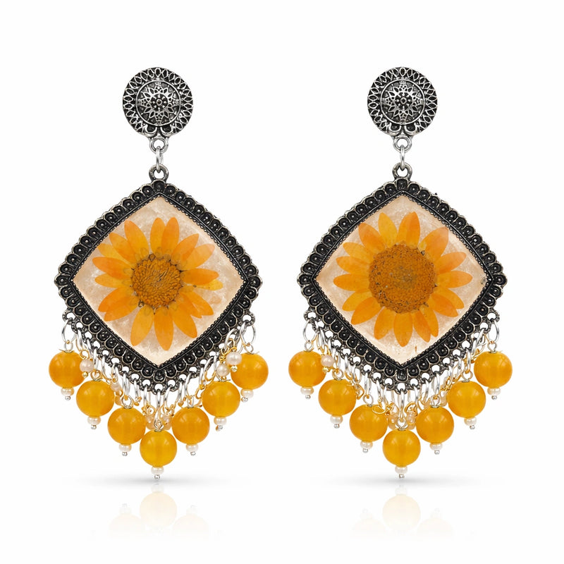 Sunflare Bloom Jhumkas for women | Kishori anti-tarnish jhumka earrings