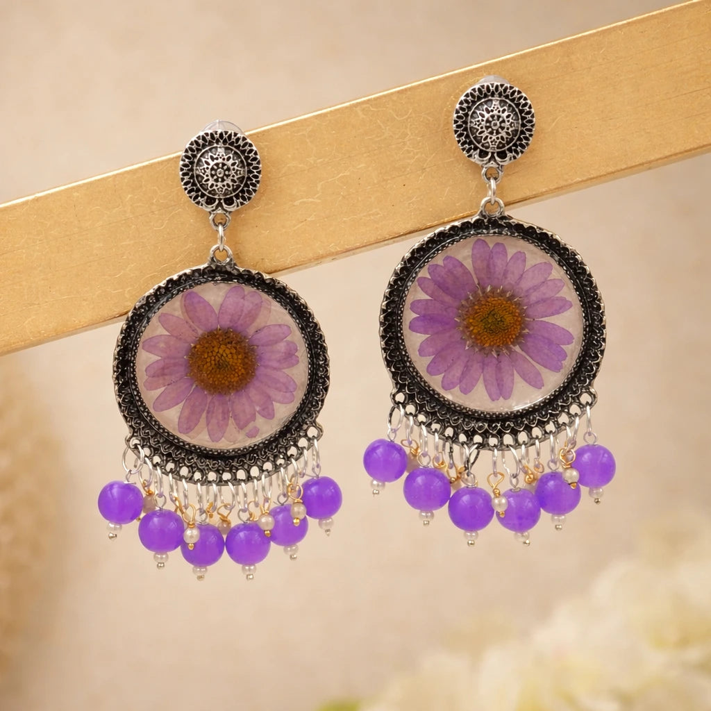 Liloura Bloom Jhumkas 💜