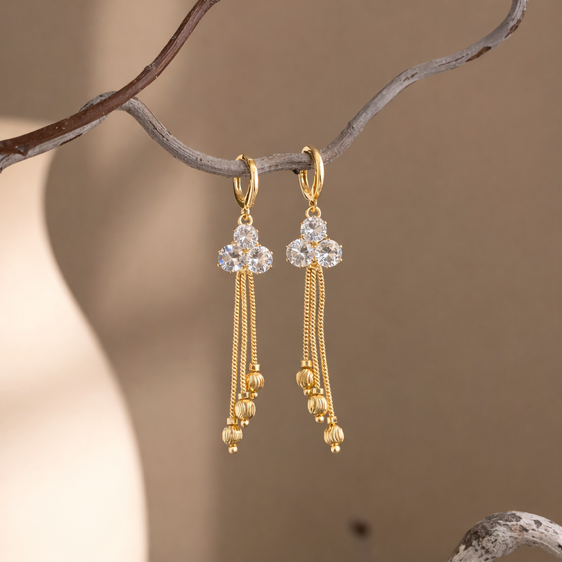 Cascade Dangler for women | Kishori anti-tarnish dangler earrings