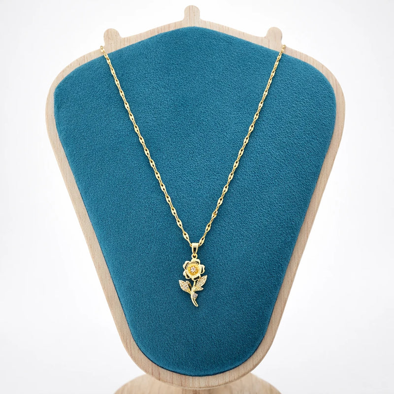 Bloom Belle Pendant for women | Kishori anti-tarnish pendant/necklace