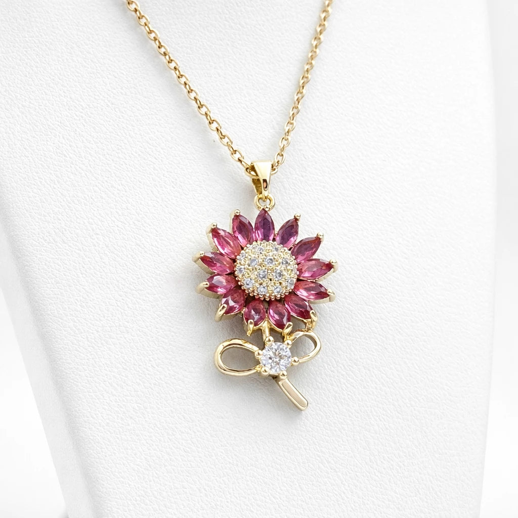 Ruby Bloom Necklace