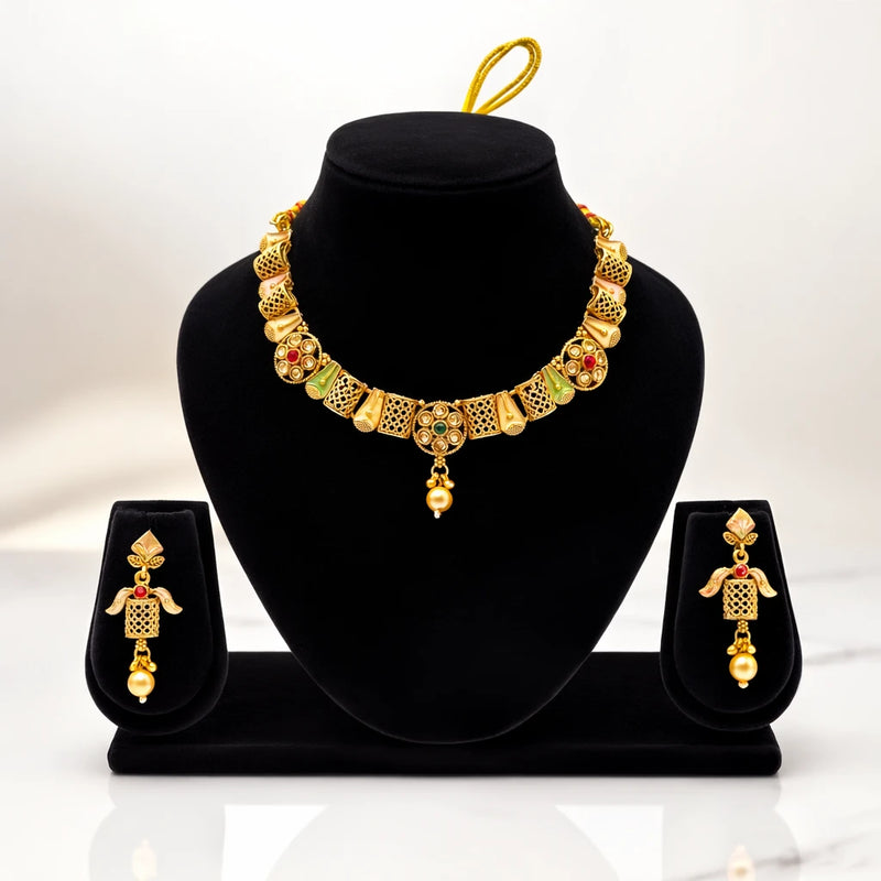 Rajwadi necklace for women | Kishori anti-tarnish pendant/necklace