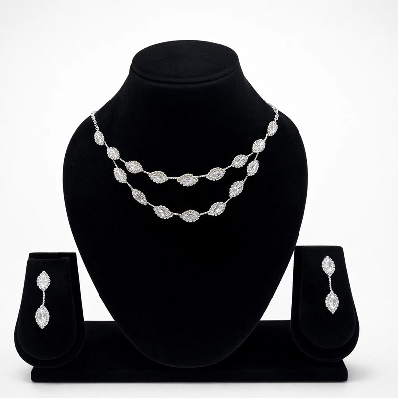 The Marquise Elegance Set for women | Kishori anti-tarnish jewellery set